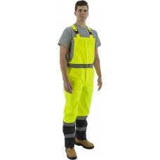 Hi-Viz Black Bottom Waterproof Bib Overall